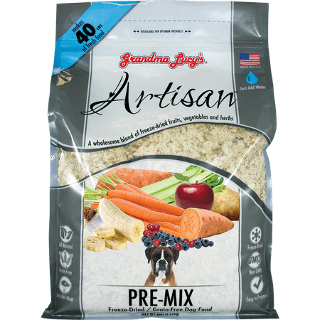 Grandma Lucy's Artisan Grain-Free Freeze Dried Dog Food Pre Mix, 8 (Best Dog Food For Border Collie Mix)