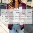 thumbnail image 3 of QIYAGBSA Plaid Bomber Jackets for Women Full Zip Baseball Collar Short Long Sleeve with Side Pockets Warm Winter Casual Fall Outerwear, 3 of 7
