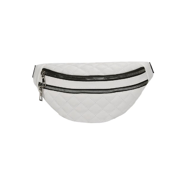 Riñonera de Cuero PU Kuymtek para Mujer Bolso Cruzado Pecho Con doble