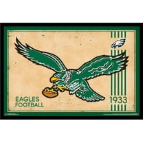 NFL Philadelphia Eagles - Retro Logo 14 Wall Poster, 22.375" x 34", Framed
