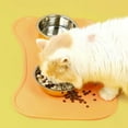 thumbnail image 2 of Aosijia Dog Cat Food Mat Portable Silicone Feeding Placemat for Pets Dogs Bowls Mat Waterproof Heat Resistant Non-Slip Kitchen Table Dining Mat Easy to Clean, 2 of 7