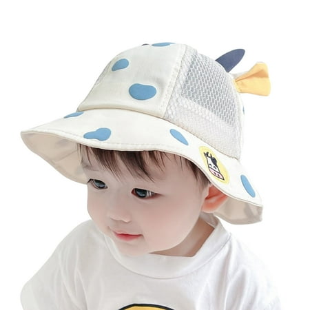 

Toddler Boys Girls Kids Adjustable Chin Strap Sun Hats Summer Spring Sun Hat Cute Cartoon Outdoor Beach Bucket Cap