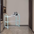 thumbnail image 6 of CXALSSY 3-Tier Plastic Shoe Rack - Blue, 16.53×7.48×16.92in, Small Shoe Rack Organizer for Entryway Closet and Front Door Entrance, 6 of 6