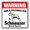 MultiColor, variant on SignMission WD-SCHNAUZER 12 x 8 in. Area Patrolled Dog Barking Guard Owner Breed Vet Schnauzer Security Sign