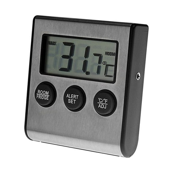 Electronic Fridge Thermometer Digital Refrigerator Thermometer High and Low Temperature Alarm Thermometer Kitchen Supplies (without Battery)