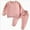 C-284-Pink, variant on NIEWTR Toddler Baby Girl Clothes Contrast Color Long Sleeve Sweatshirt Pullover Top Pants 2PCS Fall Winter Outfit Set Sweatsuit Pajamas & Dailywear Set Homewear Outfit（Beige，12-18 Months）