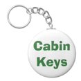 thumbnail image 1 of A&T Designs Cabin Keys 2.25" Keychain House Home Vacation Lake, 1 of 6