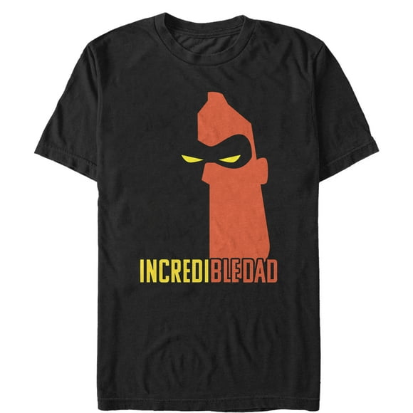 Men's The Incredibles 2 Incredible Dad Shadow  T-Shirt - Black - Small