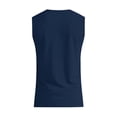 thumbnail image 6 of Men's V-Neck Sleeveless Quick-Dry Sports T-Shirt, Muscle Cotton Shirts, Summer Athletic Casual Basic Tees with Pocket, XL, 6 of 8