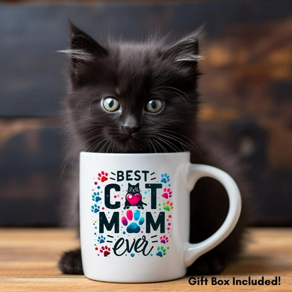 Cat Mom Coffee Mug – Perfect Gift for the Best Feline Mama