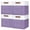 Purple / Off-White-Cube - 13"x13"x13", variant on 13x13 Cube Storb Collapsible Fabric Box 4 Pack Closet Baskets With Handles For Organizing Shtoys Clothes Home Office (purple&white)