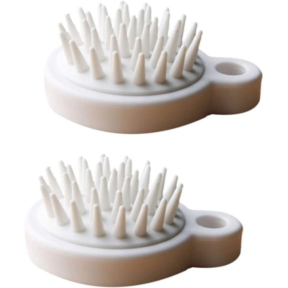 2pcs Washing Hair Brush Scalp Scrubber Massager Dandruff Brushes Silicone Hair Scrubber Scalp Massagers Clean Shampoo Scalp Brushes Bathing Brushes Washing Hair Brushes Bath Brush