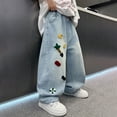 thumbnail image 4 of Shadoumai Boys Baggy Jeans Straight Leg Jeans With Pockets Elastic Waist Distressed Ripped Denim Pants With Holes, 4 of 6