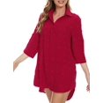 thumbnail image 4 of HAHDAXIA Couverture de Maillot de Bain pour Femmes, Couverture de Bikini Col en V, 4 of 6