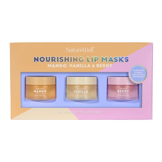 Mascarillas labiales NATURE WELL Hydrating Variety Pack 20 ml x 3