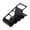 Black, variant on 4 Compartment Remote Control Organizer Rack,Creative Remote Control Holder,For TV DVD BluRay Media Player And Other Control