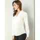 thumbnail image 4 of Blusa de estrellas con lunares brillantes dorados de manga larga metálica vintage para mujer blanco L, 4 of 6