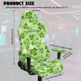 thumbnail image 7 of Xoenoiee Green Shamrock Music Note Print Gaming Chair Covers, St. Patrick's Day Decoration Stretchable Soft Thick Breathable Scratch Resistant Gaming Chair Seat Cover with 2Pcs Armrest Slipcovers, 7 of 7