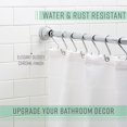 thumbnail image 4 of Bath Bliss Tringle de Rideau de Douche Décorative Salle de Bain Doublure de Douche & Rideau Réglable 42-72 Chrome, 4 of 5