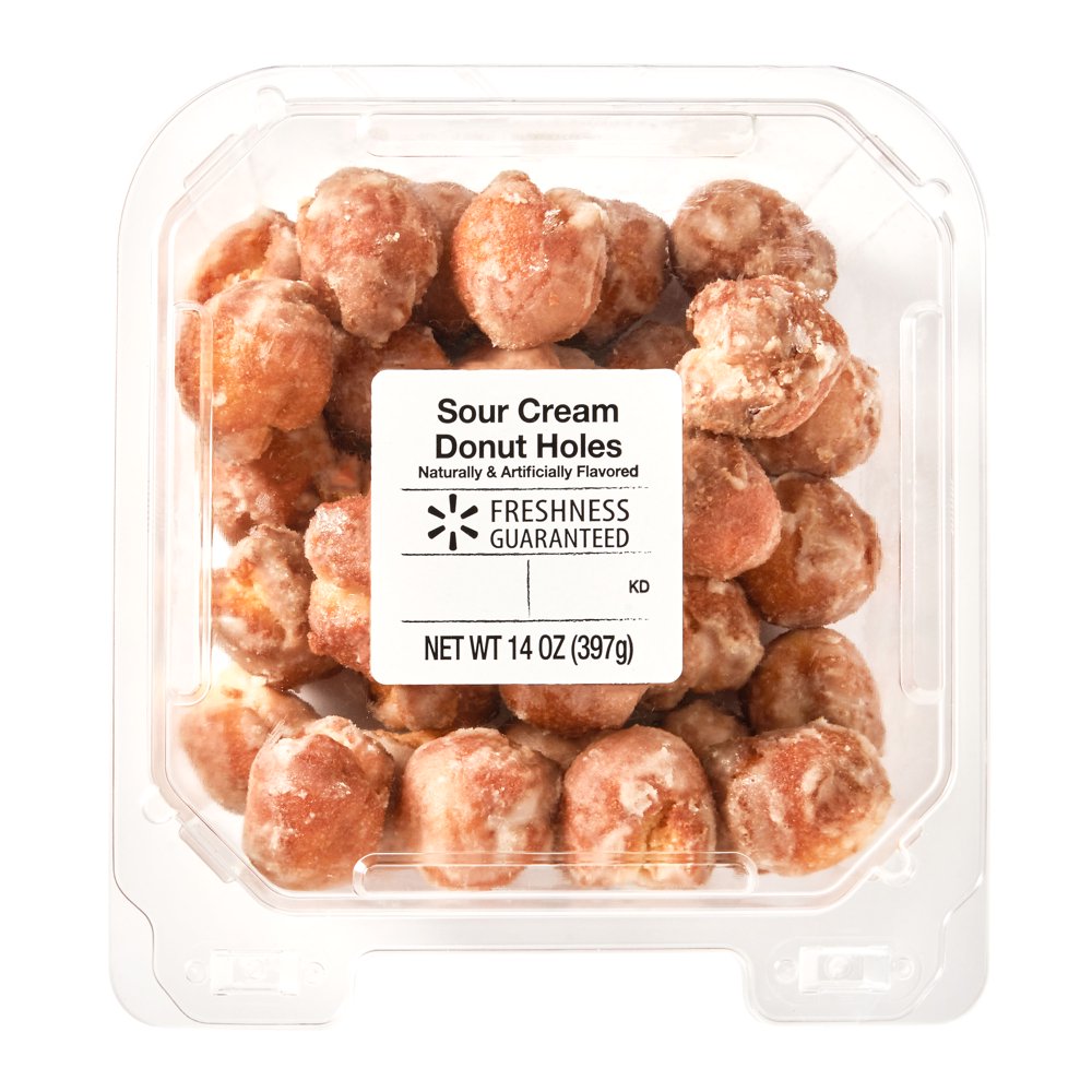Freshness Guaranteed Sour Cream Donut Holes, 14 oz, 28 Count Walmart