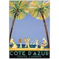 thumbnail image 1 of Côte D'Azur par Jean Dumergue-Framed 18x24 Toile Art, 1 of 3