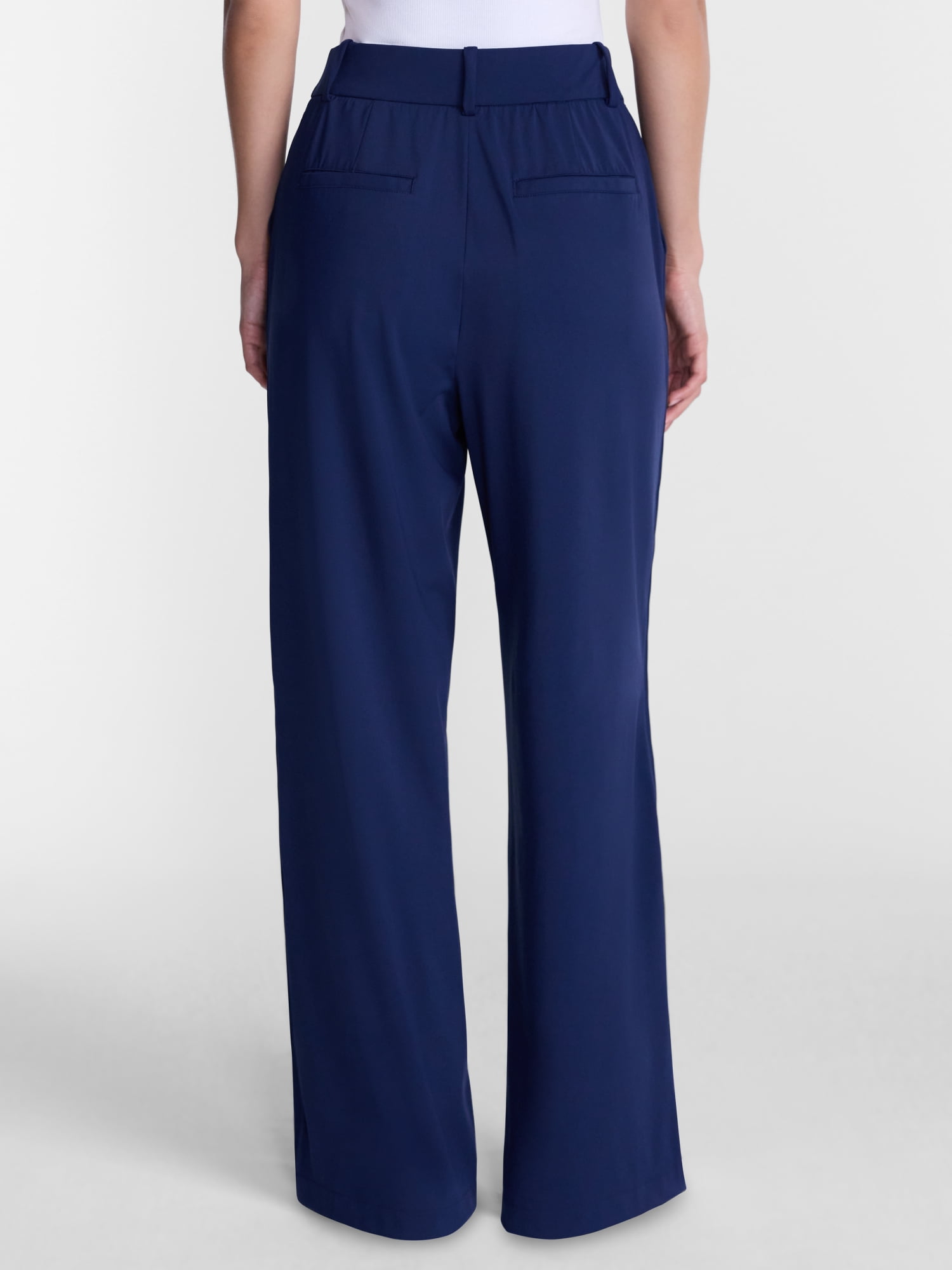 Avia Women's and Women's Plus Interlock Wide Leg Trousers, 31" Inseam, Sizes XS-4X