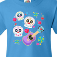 thumbnail image 4 of Inktastic Day of the Dead Owl Sugar Skulls and Guitar Youth T-Shirt, 4 of 5