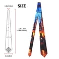 thumbnail image 3 of Xecao Magical Stained Glass Castle Print Tie For Men Necktie Woven Jacquard Neck Ties,Classic Men's Tie, 3 of 7