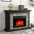 thumbnail image 2 of FESTIVO 50" Freestanding Electric Fireplace - No Assembly Required - Dark Brown, 2 of 6