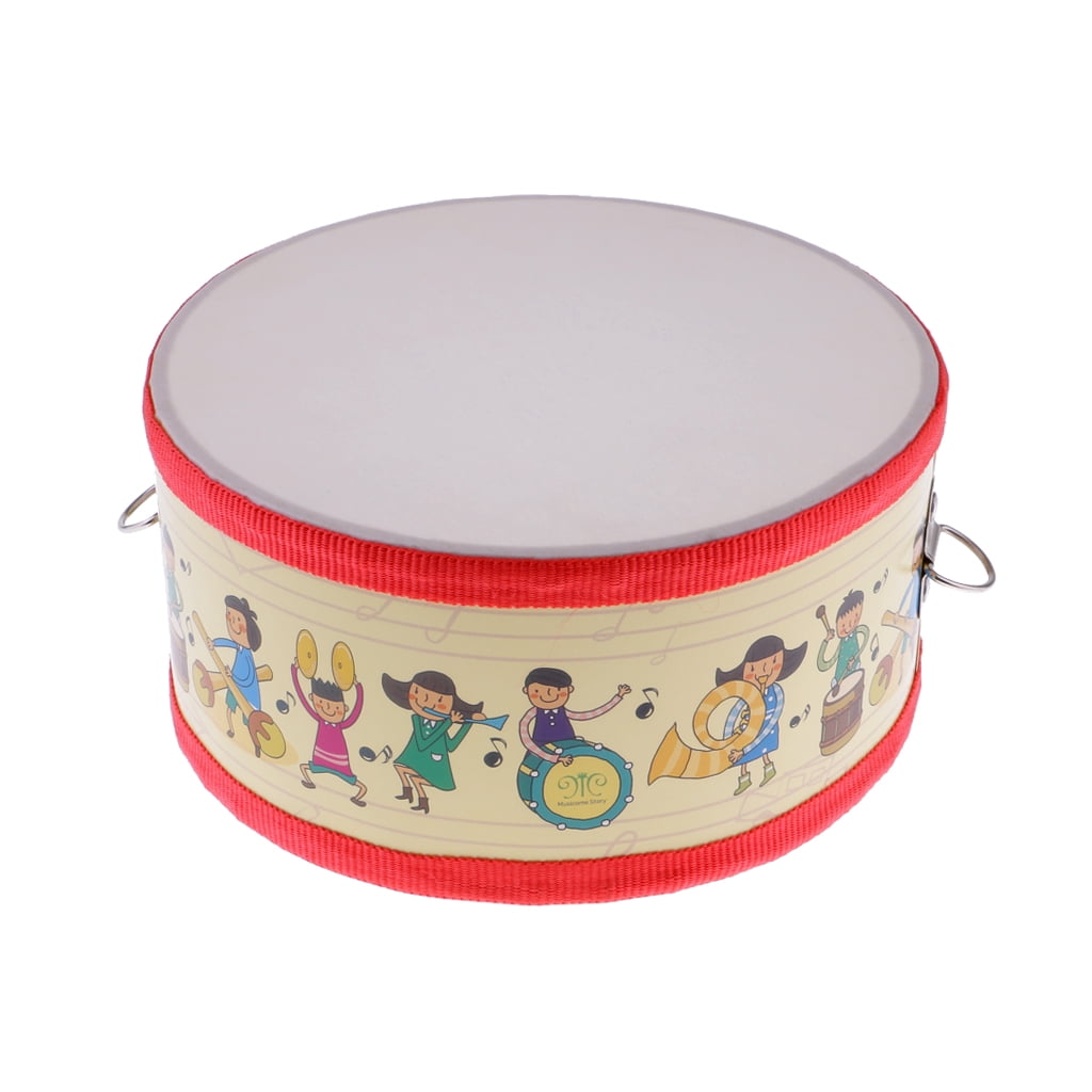 yotijay Small Hand Drum Snare Drum with Sticks Belt Set for Children Christmas Birthday