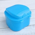 thumbnail image 3 of Denture Bath Case Cup Box Holder Storage Soak Container with Strainer Basket for Travel Cleaning, 3 of 5