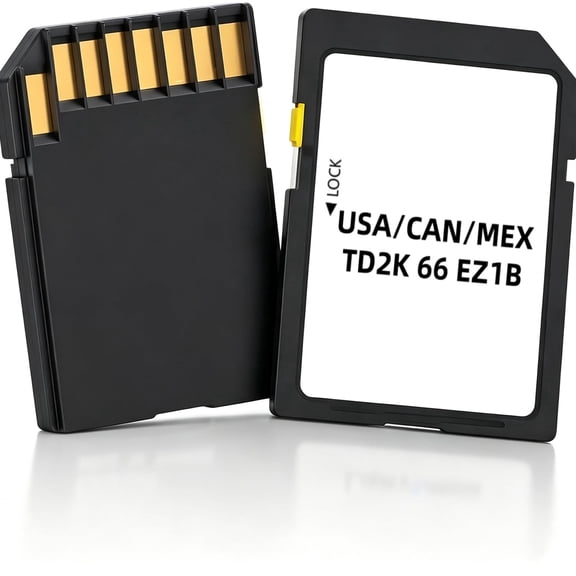ouhos TD2K66EZ1B Navigation SD Card, Offline North America GPS Map Support HUD & Speed Sign Recognition, Plug-and-Play Map Update for Factory Infotainment Systems