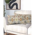 thumbnail image 2 of Farmhouse Morocco Pillow Covers King Size, Boho Abstract Shabby Texture Art Soft Bed Throw Pillowcases Breathable Cooling Long Lumbar Body Pillow Sham Cover for Bed Sofa 20''x40'', 2 of 7