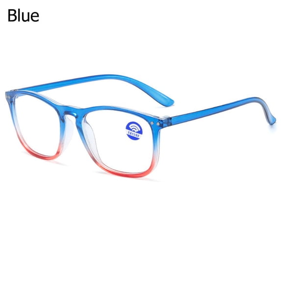 Fashion Big Frame Jelly Color Women Anti-UV Blue Rays Glasses Computer Goggles Eyeglasses Eyewear BLUE