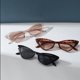 thumbnail image 2 of Gafas de sol pequeñas de ojo de gato para mujer, anteojos de sol ajustados, Retro, Vintage, estrecho, 3 pares por juego, 2 of 4