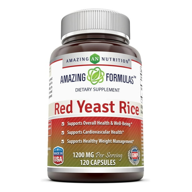 Amazing Formulas Red Yeast Rice 600 mg 120 Capsules