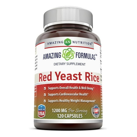 Amazing Formulas Red Yeast Rice 600 mg 120 (Doctors Best Red Yeast Rice)