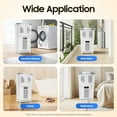 thumbnail image 4 of Bathroom Laundry Basket Clothes Storage Basket Movable Household Kitchen Storage Shelf Fruit Stand Bathroom Organizer with Wheels Off-White, 4 of 17
