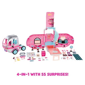 LOL Surprise Omg Glamper with 55+ Surprises Fully-Furnished with Light up Pool