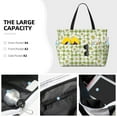 thumbnail image 3 of Pofeuu Daisies Flowers Print Beach Bag,Waterproof Sandproof Beach Tote Bag, Large Capacity Foldable Beach Bags for Women, 3 of 7