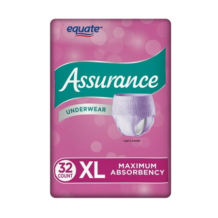 Assurance Incontinence Underwear, Women's, Size XL, 32 Ct - Walmart.com