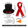 thumbnail image 2 of HLONK Ensemble de Costume de Jeu de Rôle Chapeau et Foulard pour Enfants, 2 of 10
