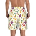 thumbnail image 3 of Kdxio Vegetable Pattern Mens Casual Shorts - Drawstring Summer Beach Sports Shorts for Men, 3 of 9
