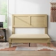 Rest Haven Kent Wood Platform Bed, Twin XL, Natural