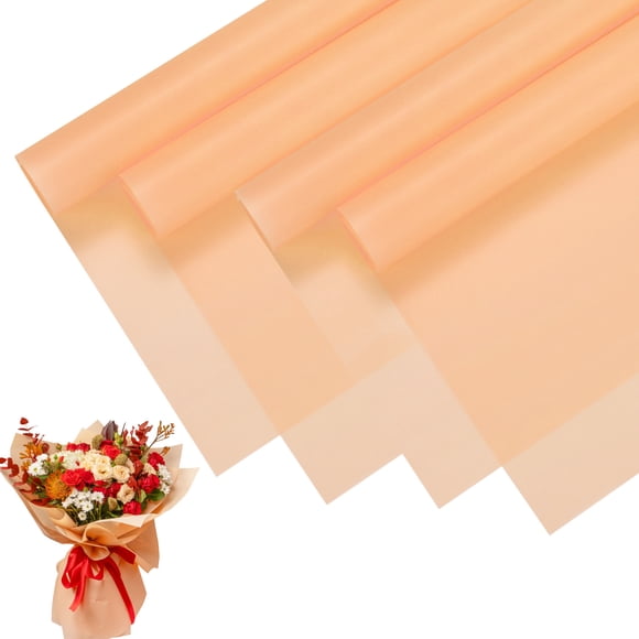 20pcs Flower Wrapping Paper Bouquet 23 Inch, Champagne