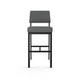 thumbnail image 2 of Amisco Avery 30 In. Bar Stool - Grey Woven Fabric / Black Metal, 2 of 9