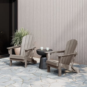 WestinTrends Malibu Folding Adirondack Chairs, Set of 2
