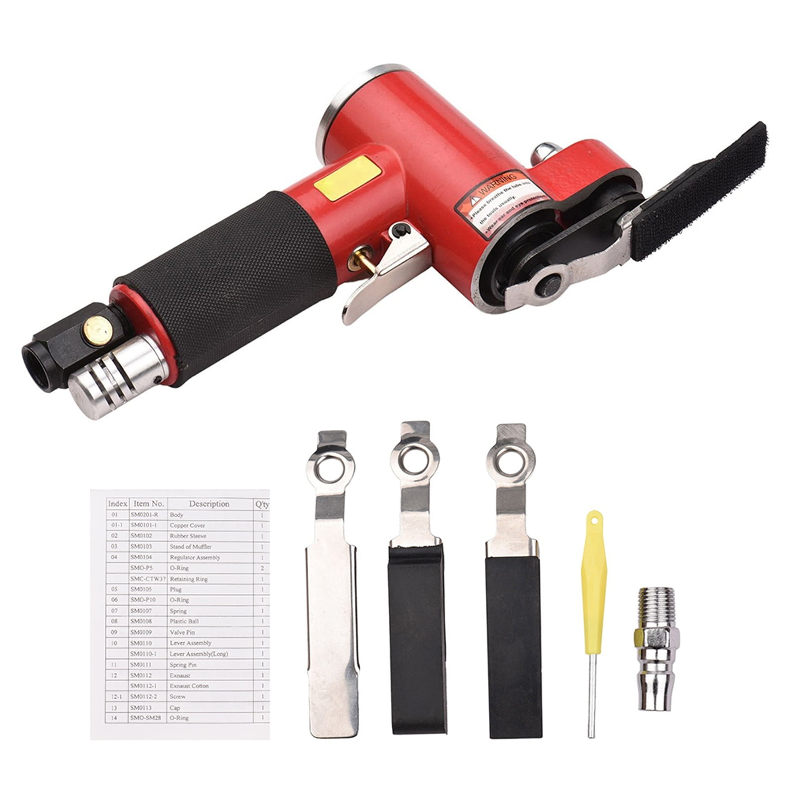 ACAGALA Mini Straight Line Air Sander With 2 Sanding Pads Random Orbital Pneumatic Sander Air Operated Handheld Polisher Waxer For Auto Body Work Furniture Wood Metal Surface