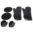 thumbnail image 2 of Heat Insulation Gloves, Textured  Silicone Oven Mitts 6Pcs/Set  For Microwaves For Ovens, 2 of 8