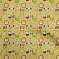 thumbnail image 1 of oneOoneRayonGambogeYellowFabricKidsAnimalSewingMaterialPrintFabricByTheYard56InchWide, 1 of 4